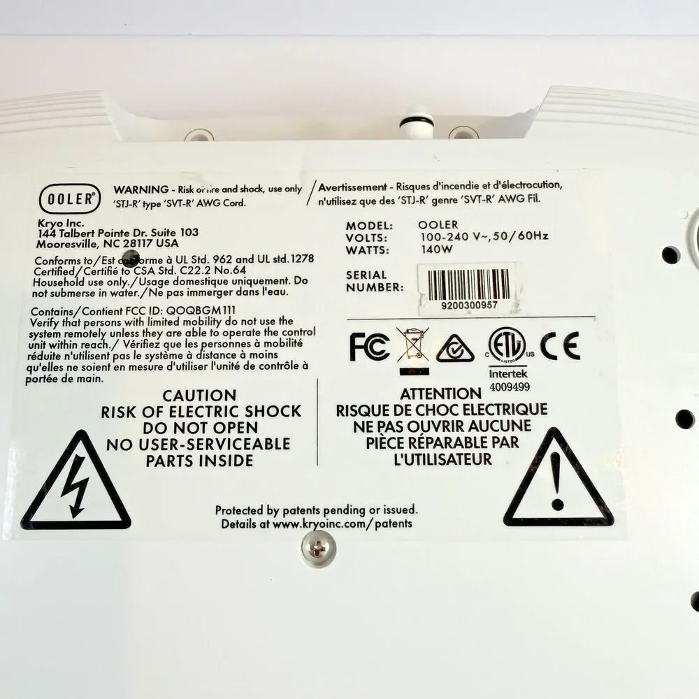 Kryo Chilipad Ooler SleepMe System Control Unit Only Heat/Cold - TESTED